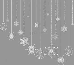 唯美白色雪花