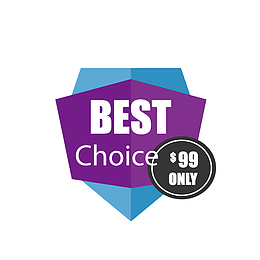 手绘紫色折纸促销标签