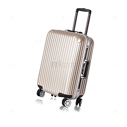 精美银色拉杆箱免抠素材