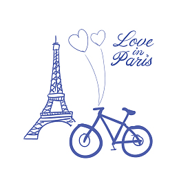 矢量元素旅行中的爱情