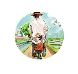 卡通手绘创意父亲节图标