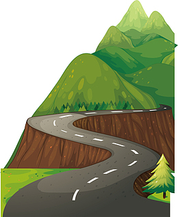 深山里的盘山公路