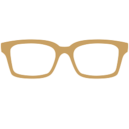 一副眼镜矢量插画