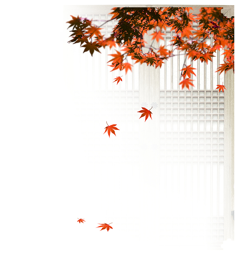 枫叶门窗中国风图案