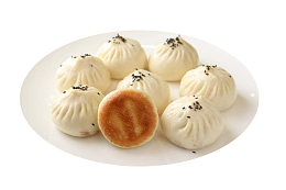 一盘美味上海生煎包