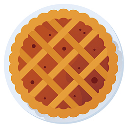 烘焙华夫饼矢量