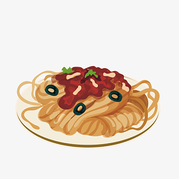 美味的炸酱面手绘图