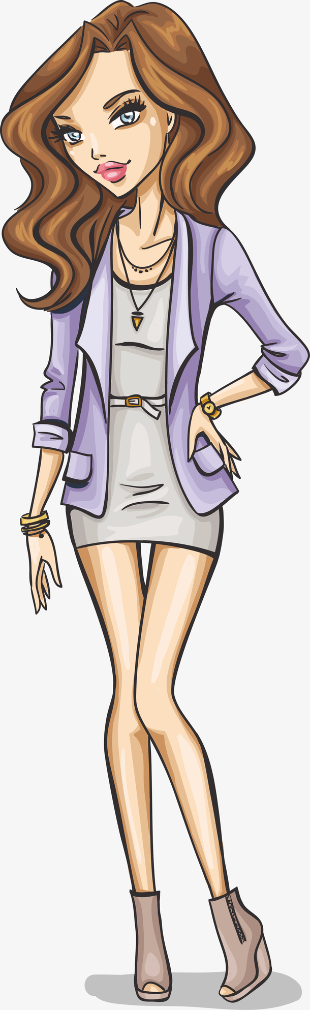 时尚美女png下载