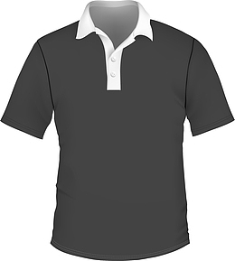 黑色短袖服装素材图