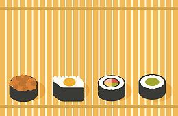 美味食物寿司素材图