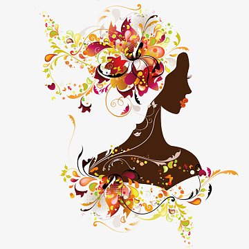 时尚卡通美女图片