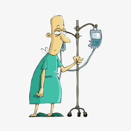 老人输液图标