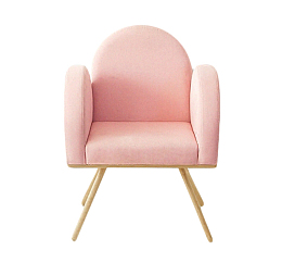 淡粉色的沙发实物