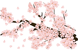 矢量图一枝梅花花枝