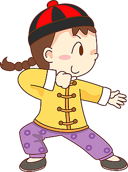 免抠卡通中国风服装