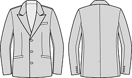 男士手绘西装服饰