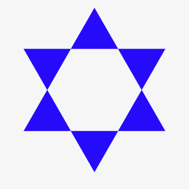 蓝色正三角形六个