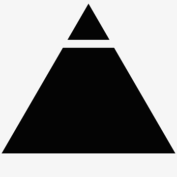 产品实物黑色正三角形