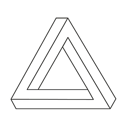 矢量手绘三角形