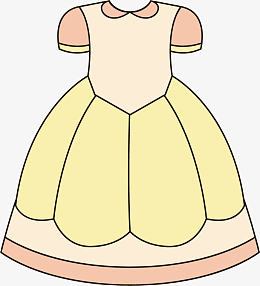 裙子矢量卡通公主服装