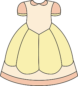 裙子矢量卡通公主服装