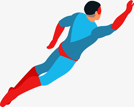 飞行的超人png图