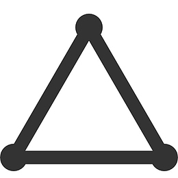 triangle stroked icon