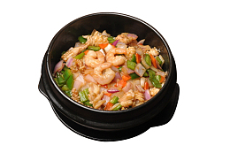 韩国料理美味韩式海鲜拌饭