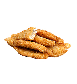 炸鳕鱼块炸鱼块煎炸美食小吃实物