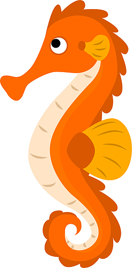 世界海洋日低头的海马