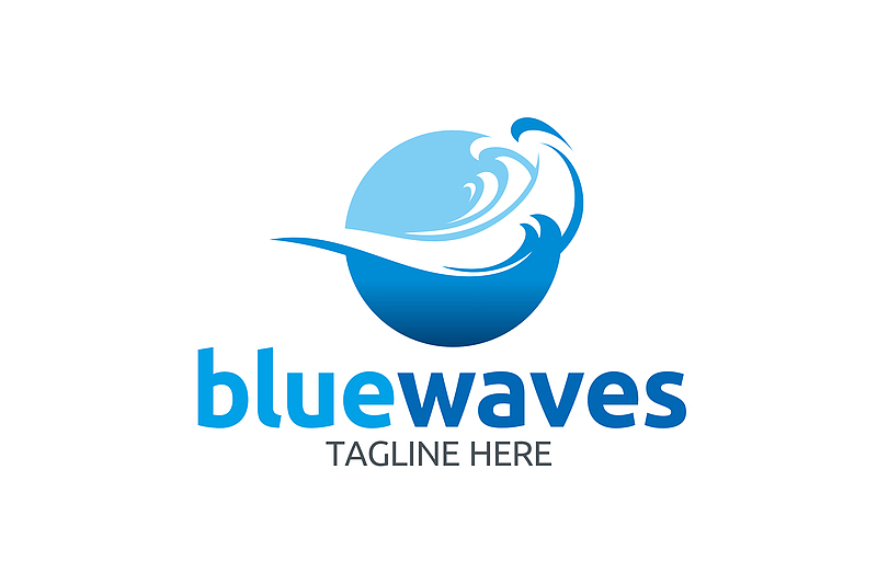 淡蓝色海洋logo