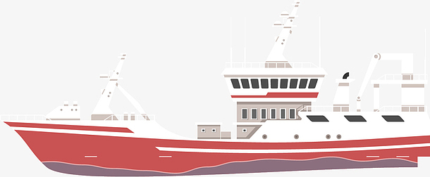 红色立体大海货轮(1200x497)png微笑卡通水上摩托(1200x484)png海边