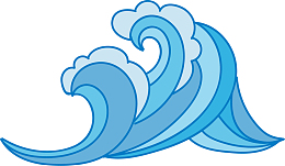 世界海洋日汹涌海浪
