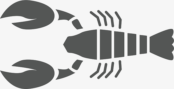 青虾手绘epspng麻辣基围虾png卡通水彩基围虾食物png碗里的方便面料理
