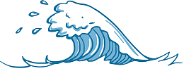 世界海洋日汹涌海浪