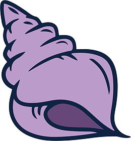 世界海洋日卡通海螺