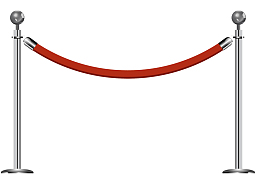 矢量银色金属栏杆