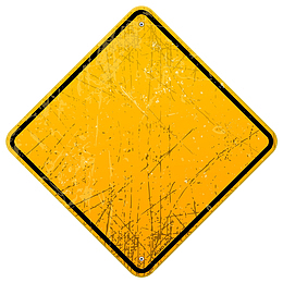 黄色交通路牌