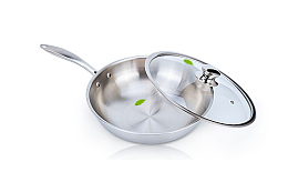 一个透明锅盖金属锅