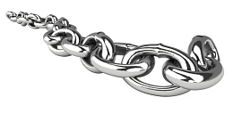 银色链条免抠素材