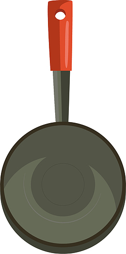 矢量图平底锅免抠图