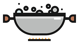 弧形矢量铁质锅具