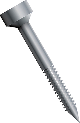 斜向半边螺纹矢量五金件