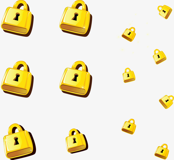 金锁矢量素材
