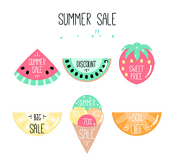 绚丽水果矢量图