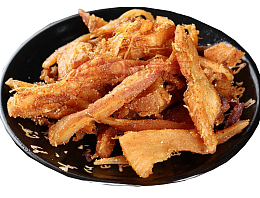 一碗黄色的手撕鱿鱼
