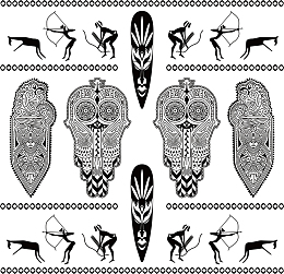 矢量非洲古老装饰纹样