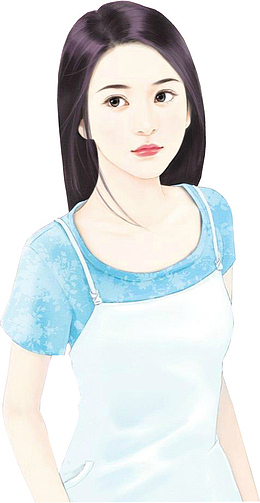 现代立绘美女