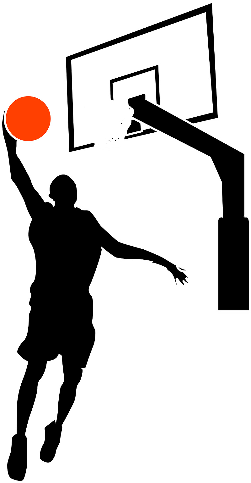 球框灌篮篮球运动员