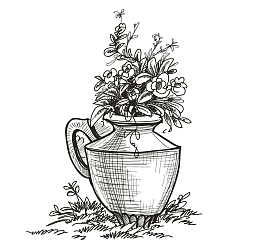 素描花瓶